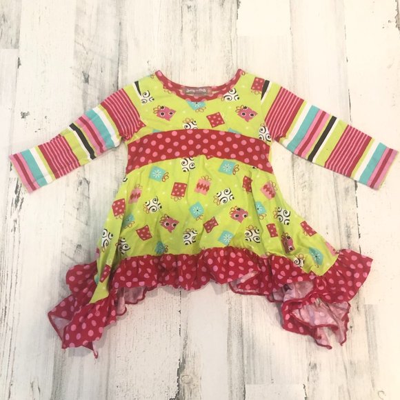 Jelly the Pug Christmas Top sz 3T EUC - Picture 1 of 3